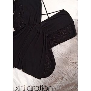 Xhilaration lace & semi sheer butterfly tunic nwot